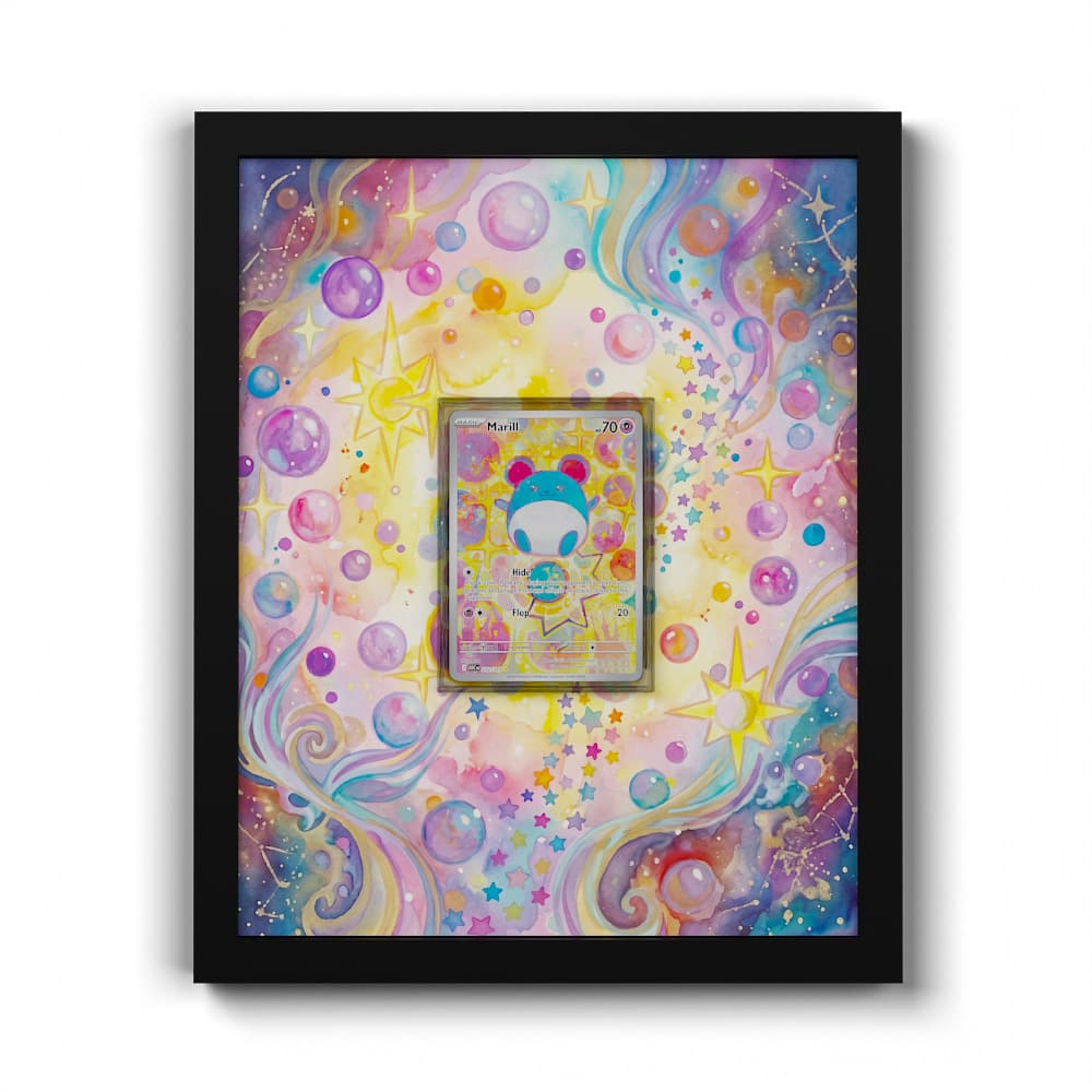 232 Marill - Extended Artwork Framed Pokemon Card Display