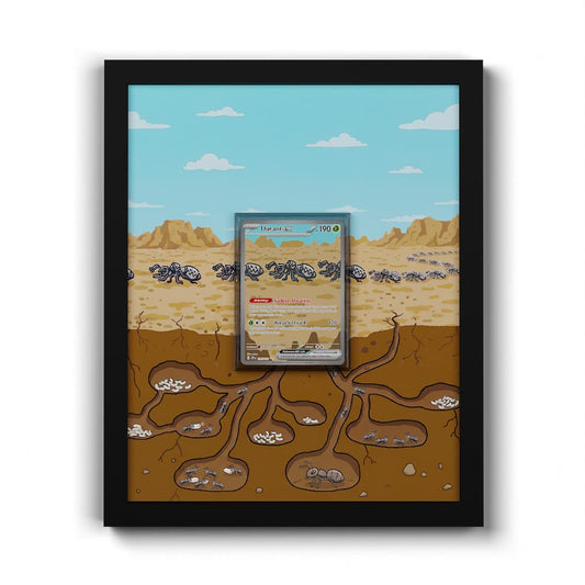 236 Fermite EX - Extended Artwork Framed Pokemon Card Display