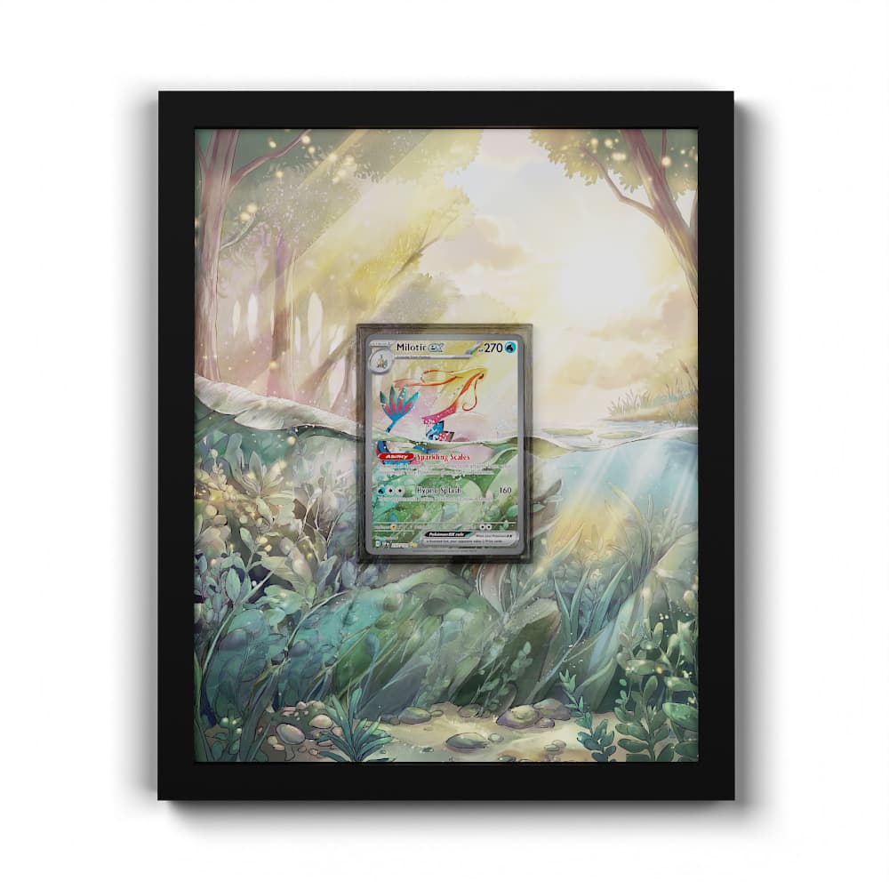 237 Milobellus EX - Extended Artwork Framed Pokemon Card Display