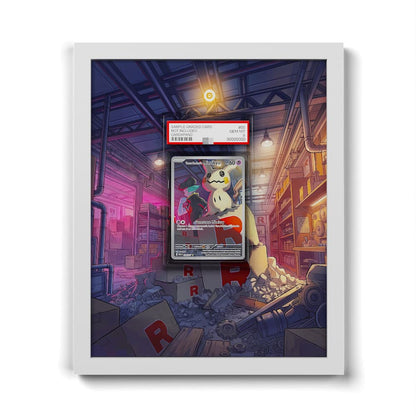 238 Mimiqui de la Team Rocket - Extended Artwork Framed Pokemon Card Display