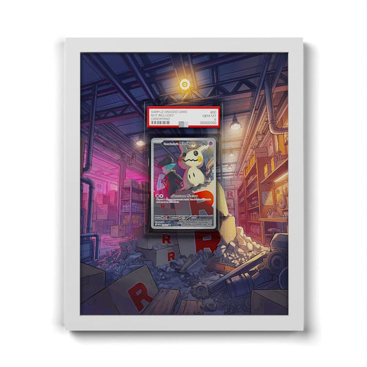 238 Mimiqui de la Team Rocket - Extended Artwork Framed Pokemon Card Display