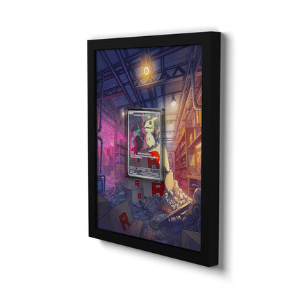 238 Mimiqui de la Team Rocket - Extended Artwork Framed Pokemon Card Display