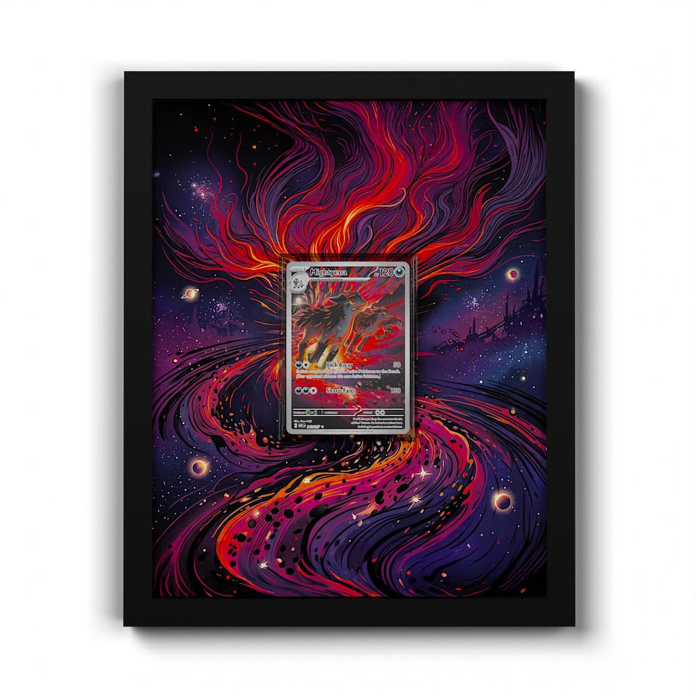243 Grahyèna - Extended Artwork Framed Pokemon Card Display