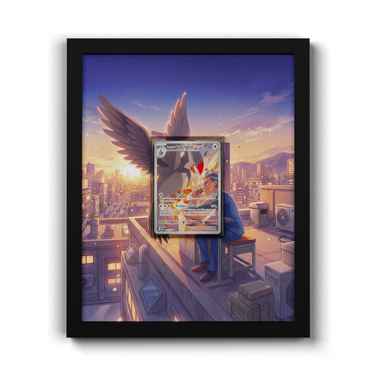 249 Étouraptor de Kombu - Extended Artwork Framed Pokemon Card Display