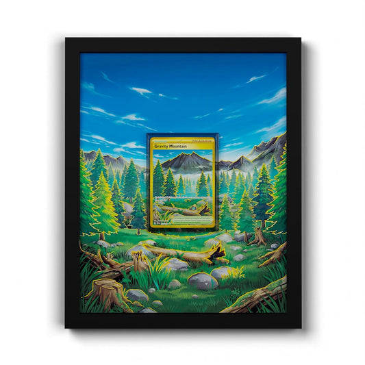 250 Montagne Gravité - Extended Artwork Framed Pokemon Card Display