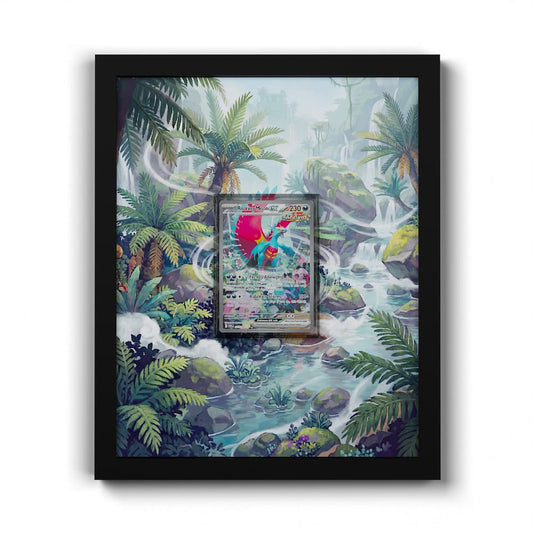 251/182 Rugit-Lune - Extended Artwork Framed Pokemon Card Display