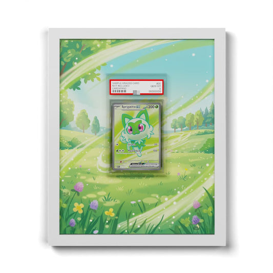 251 Poussacha EX - Extended Artwork Framed Pokemon Card Display