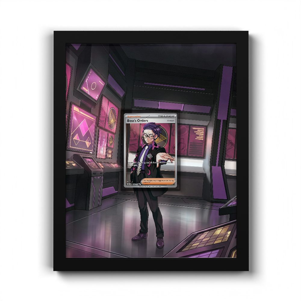 256/217 Boss's Orders - Corbeau - Extended Artwork Pokemon Card Frame
