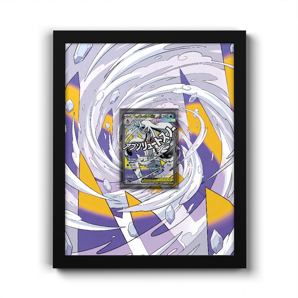265 Méga-Momartik EX - Extended Artwork Framed Pokemon Card Display