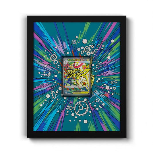 266 Méga-Ohmassacre EX - Extended Artwork Framed Pokemon Card Display