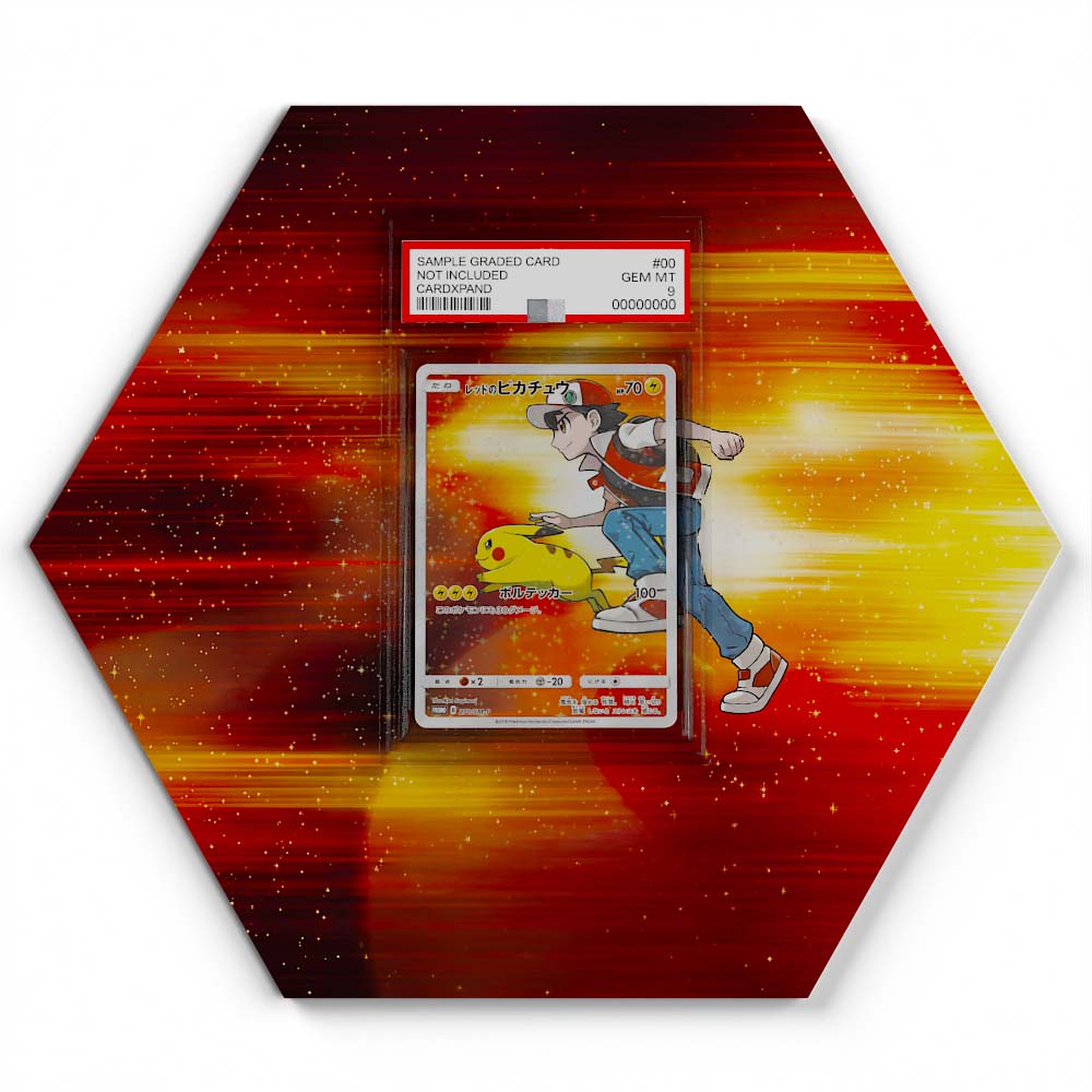 270-SM-P Red's Pikachu - Extended Artwork Pokemon Card Display