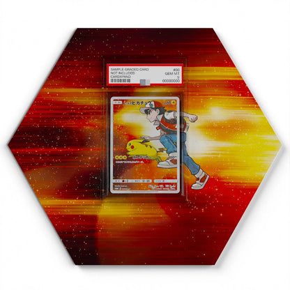270-SM-P Red's Pikachu - Extended Artwork Pokemon Card Display