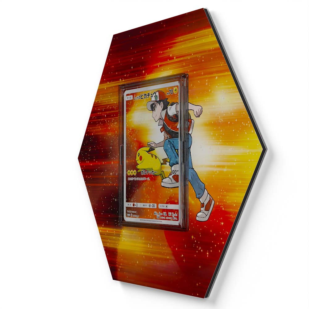 270-SM-P Red's Pikachu - Extended Artwork Pokemon Card Display