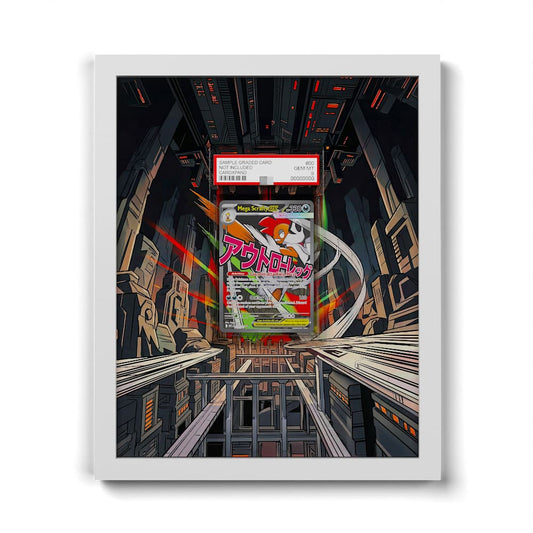 270 Méga-Crocorible EX - Extended Artwork Framed Pokemon Card Display
