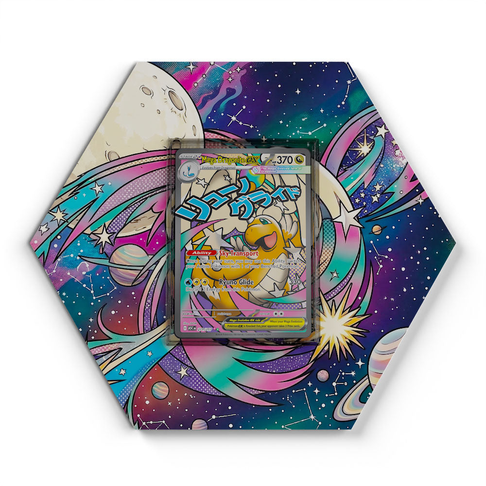 271/217 Méga-Dracolosse EX - Extended Artwork Pokemon Card Display