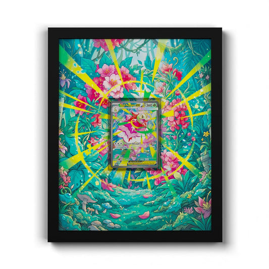 272 Méga-Méganium EX - Extended Artwork Framed Pokemon Card Display