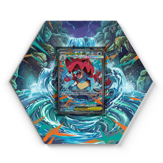 274/217 Méga-Aligatueur EX - Extended Artwork Pokemon Card Display