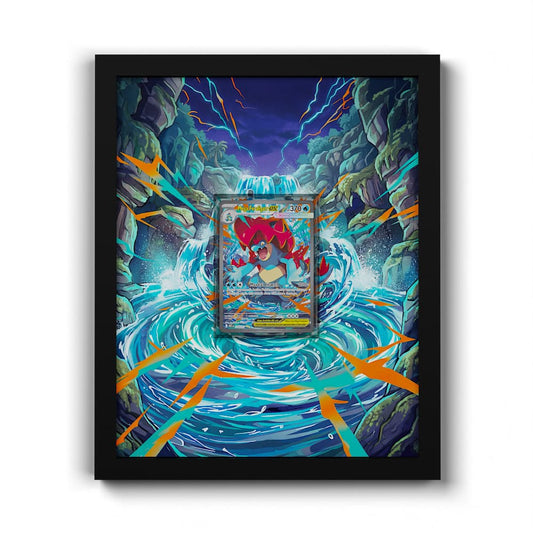 274 Méga-Aligatueur EX - Extended Artwork Framed Pokemon Card Display