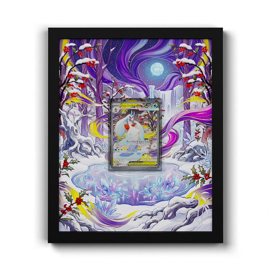275 Méga-Momartik EX - Extended Artwork Framed Pokemon Card Display
