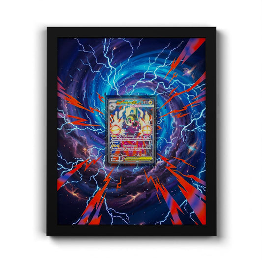 278 Méga-Ohmassacre EX - Extended Artwork Framed Pokemon Card Display