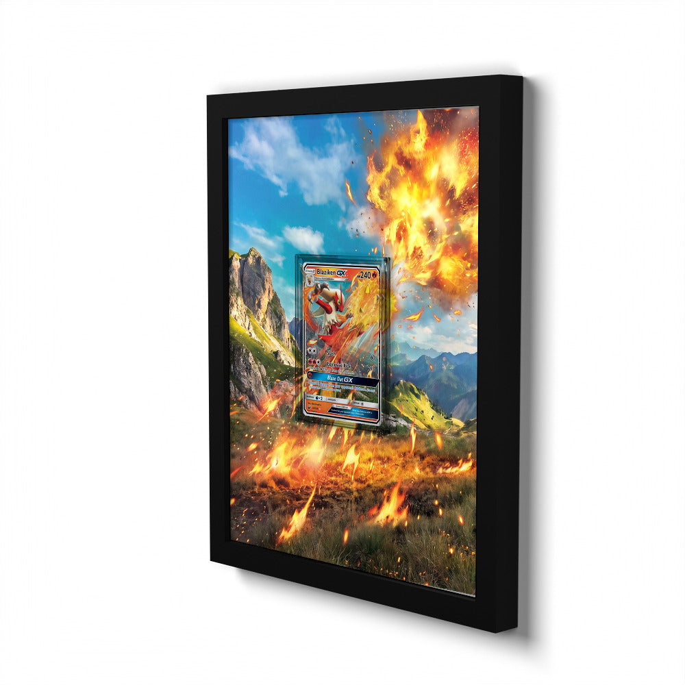 28/168 Blaziken GX - Extended Artwork Pokemon Card Frame