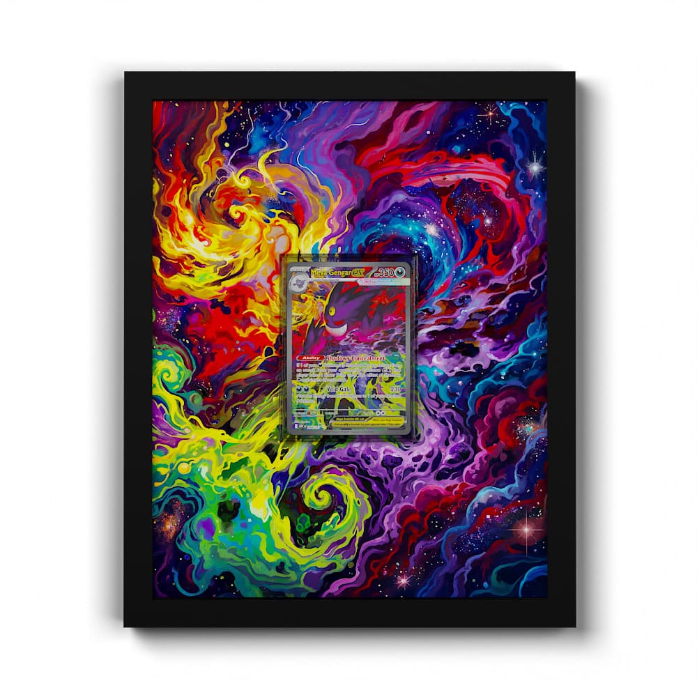 284 Méga-Ectoplasma EX - Extended Artwork Framed Pokemon Card Display