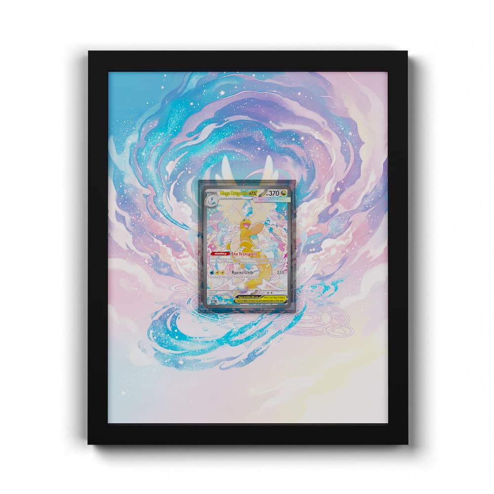 290 Méga-Dracolosse EX - Extended Artwork Framed Pokemon Card Display