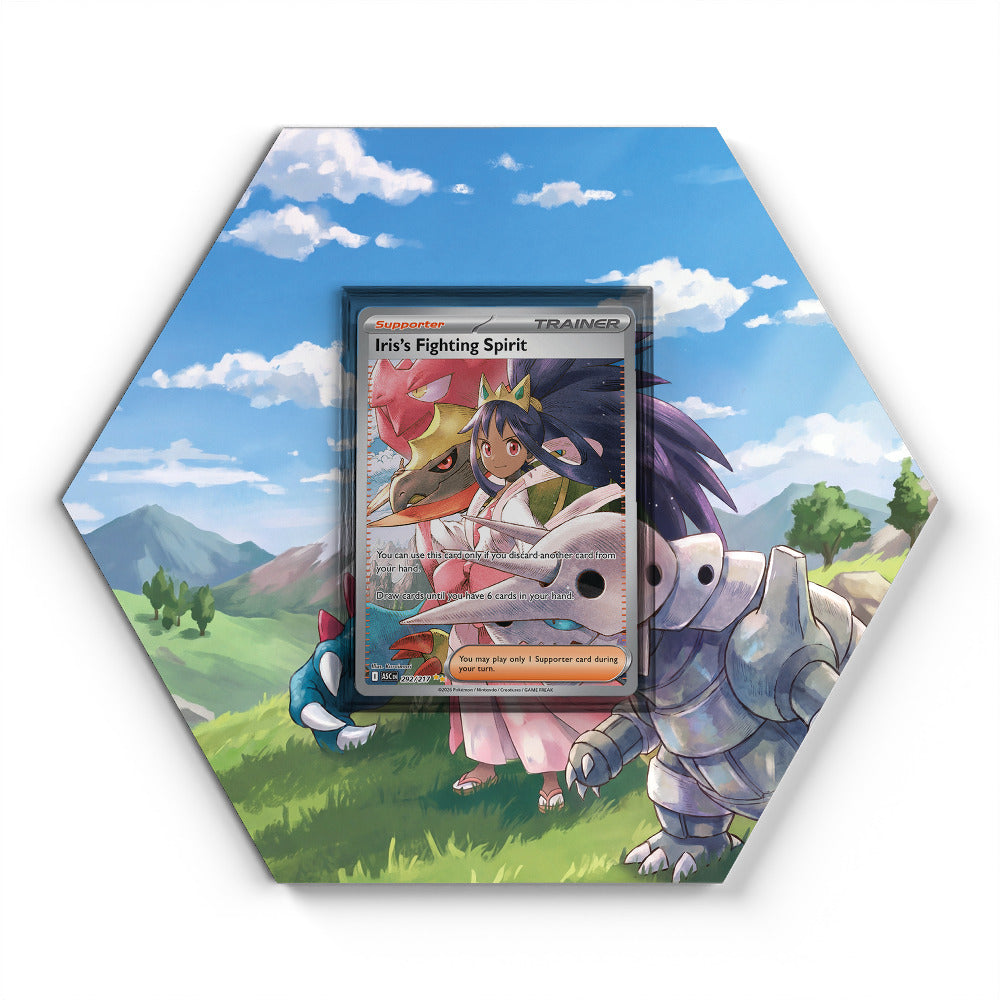 292/217 Esprit Combatif d'Iris - Extended Artwork Pokemon Card Display