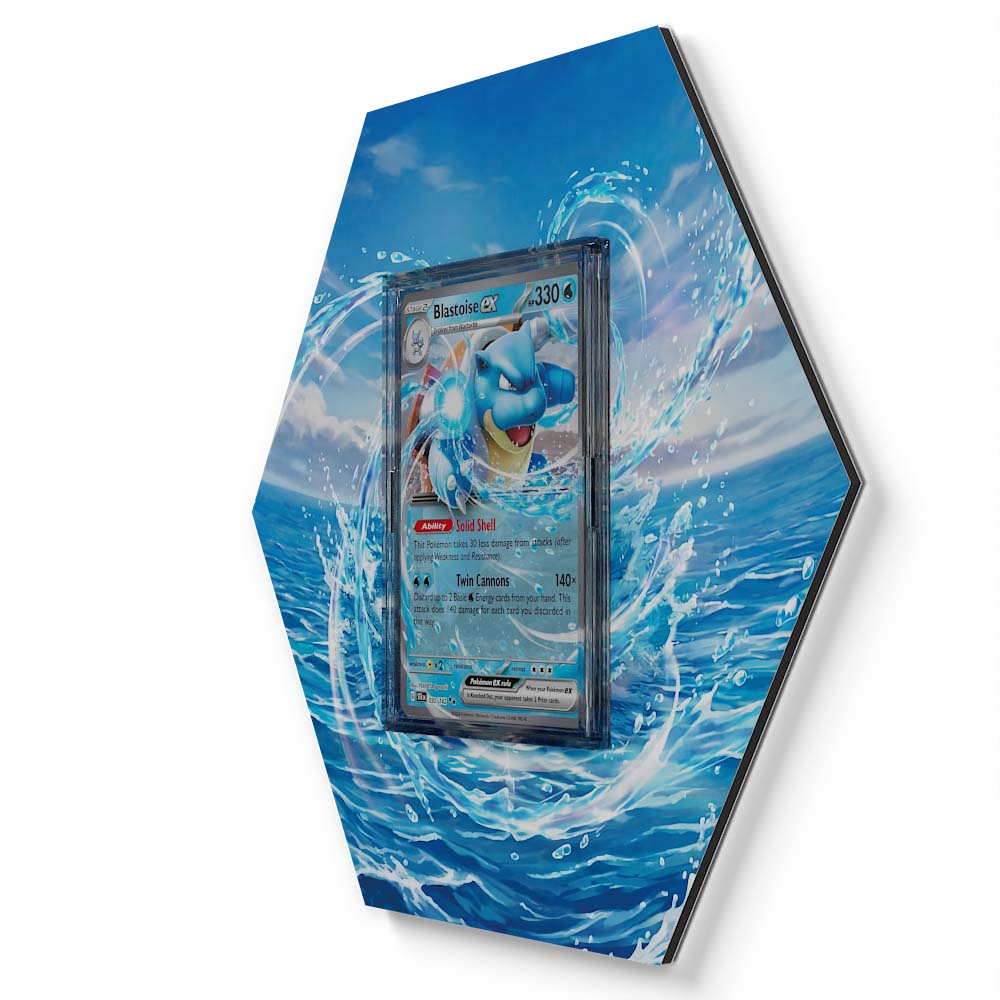 30/142 Blastoise ex - Extended Artwork Pokemon Card Display