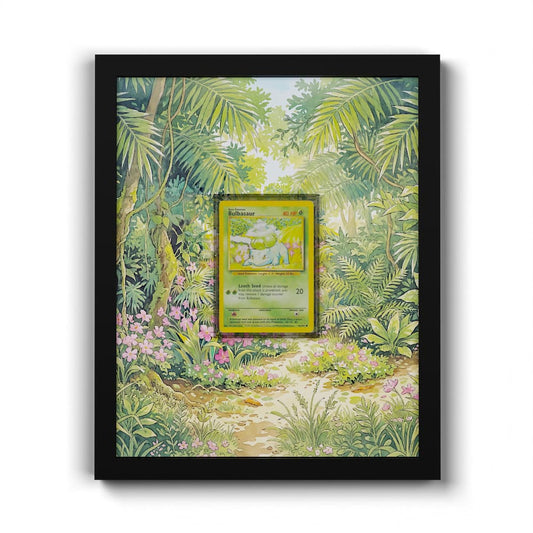 44/102 Bulbizarre - Extended Artwork Framed Pokemon Card Display