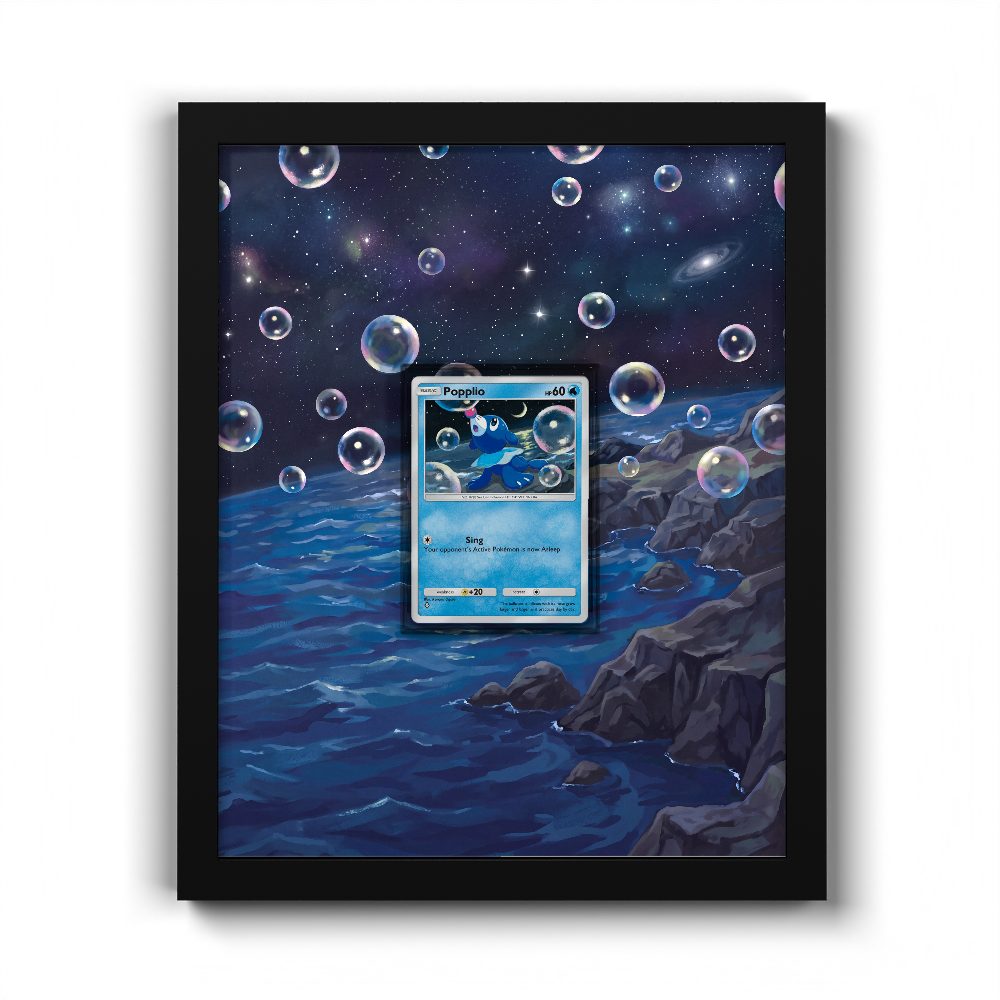 45 Popplio - Extended Artwork Pokemon Card Frame