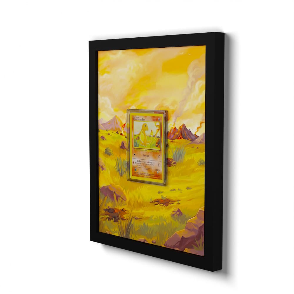 46/102 Salamèche - Extended Artwork Framed Pokemon Card Display