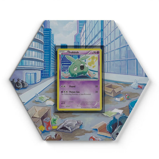 53/124 Trubbish - Extended Artwork Pokemon Card Display