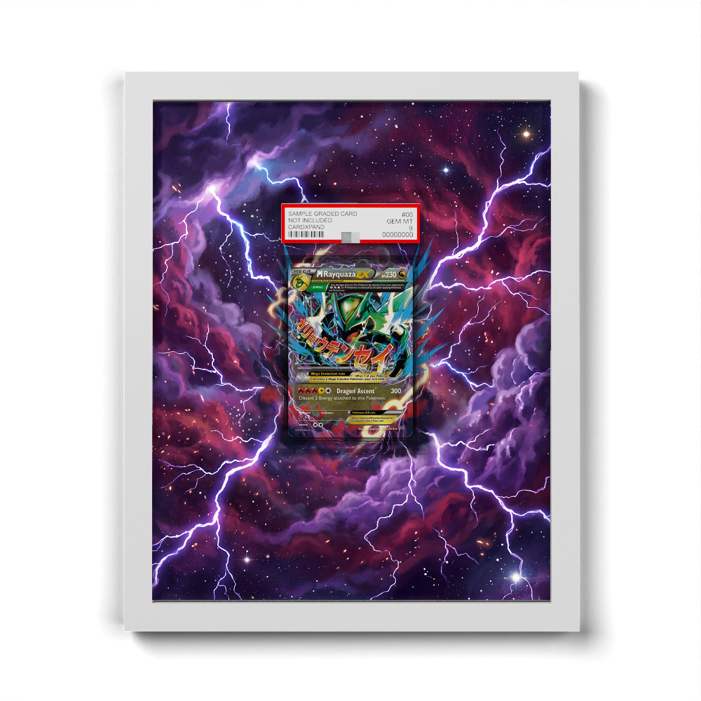 61/108 M Rayquaza EX - Extended Artwork Pokemon Card Frame