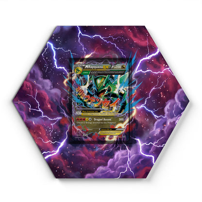61/108 M Rayquaza EX - Extended Artwork Pokemon Card Display