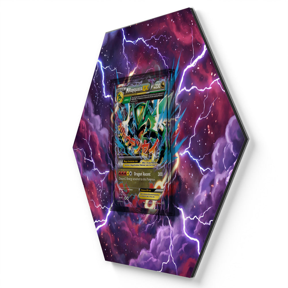 61/108 M Rayquaza EX - Extended Artwork Pokemon Card Display