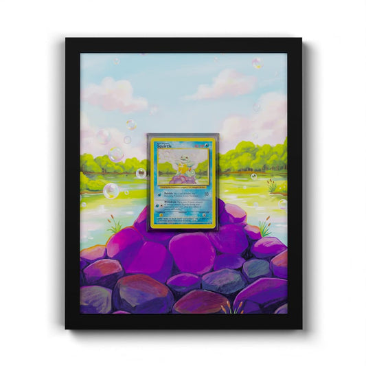 63/102 Carapuce - Extended Artwork Framed Pokemon Card Display