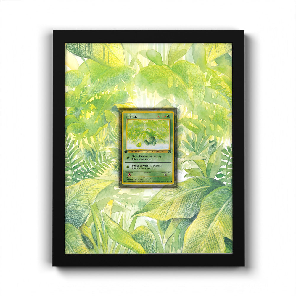 63/82 Oddish - Extended Artwork Pokemon Card Frame