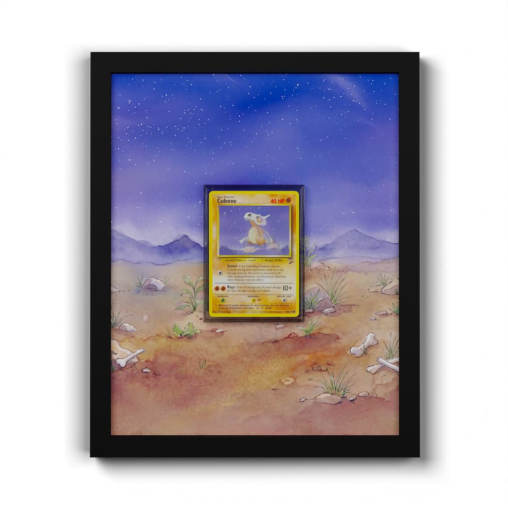 70 Osselait - Extended Artwork Framed Pokemon Card Display