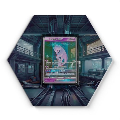 78/73 Mewtwo GX - Extended Artwork Pokemon Card Display