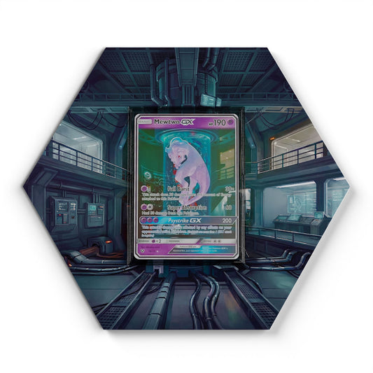 78/73 Mewtwo GX - Extended Artwork Pokemon Card Display