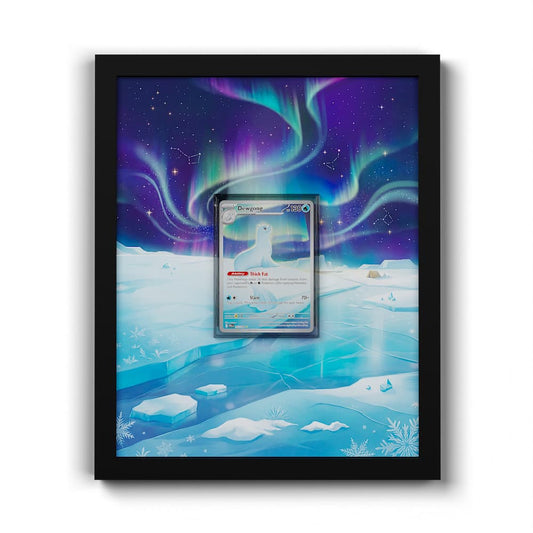 97 Lamantine - Extended Artwork Framed Pokemon Card Display