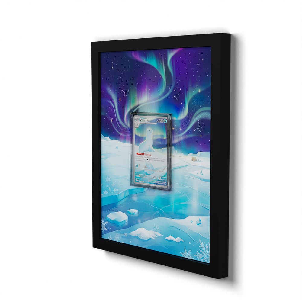 97 Lamantine - Extended Artwork Framed Pokemon Card Display