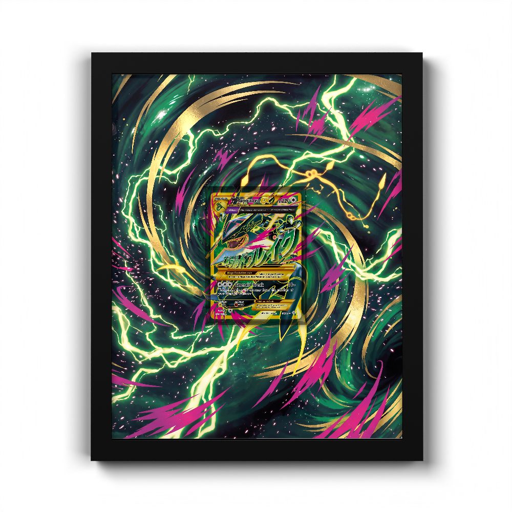 98/98 M Rayquaza EX - Extended Artwork Pokemon Card Frame