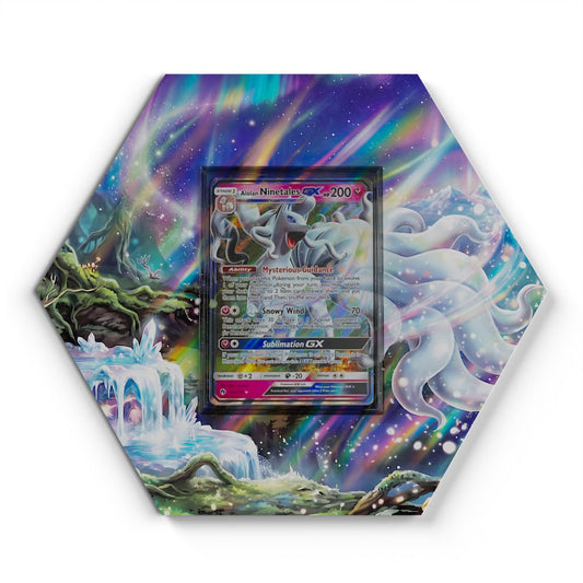 132/214 Feunard d'Alola GX - Extended Artwork Pokemon Card Display