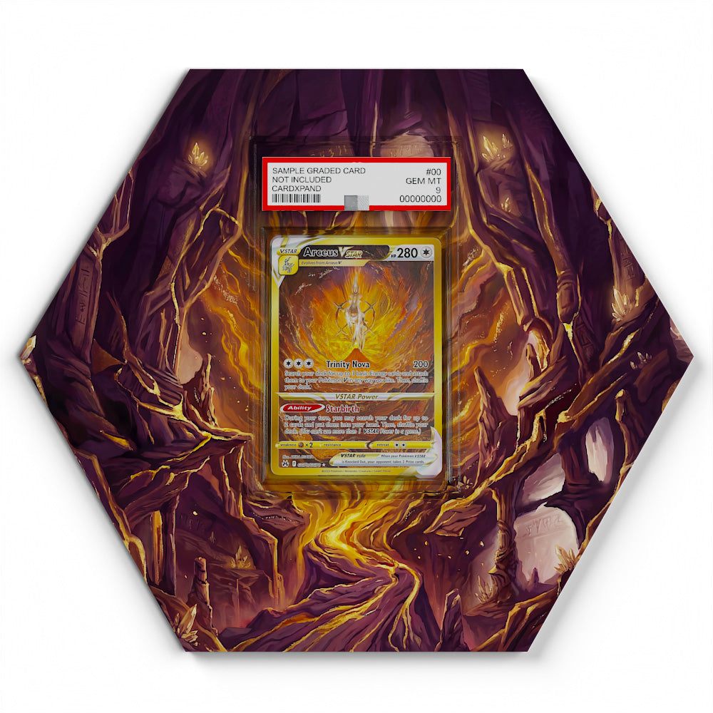 GG70 Arceus VSTAR CRZ - Extended Artwork Pokemon Card Display