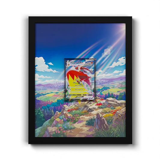 217/184 Braségali - Extended Artwork Framed Pokemon Card Display