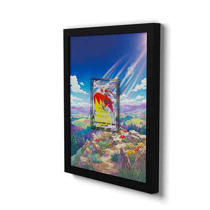 217/184 Braségali - Extended Artwork Framed Pokemon Card Display