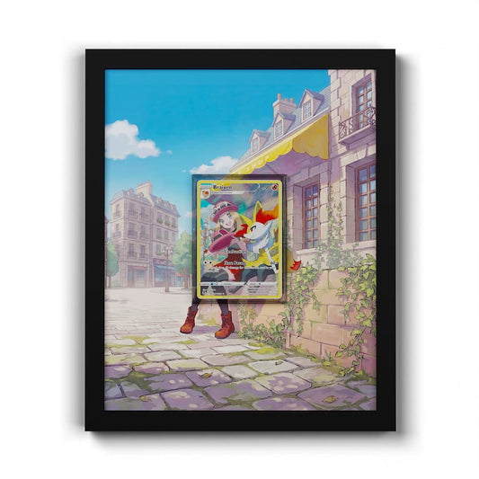 TG01/TG30 Roussil - Extended Artwork Framed Pokemon Card Display
