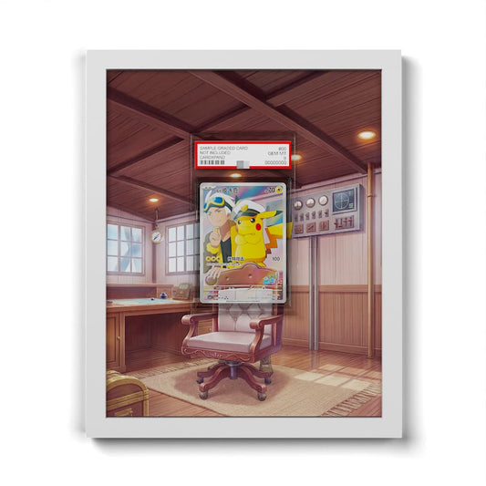 709 Capitaine Pikachu - Extended Artwork Framed Pokemon Card Display